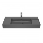 Roca Inspira Square umywalka ścienna 100x49 cm onyks A32752A640