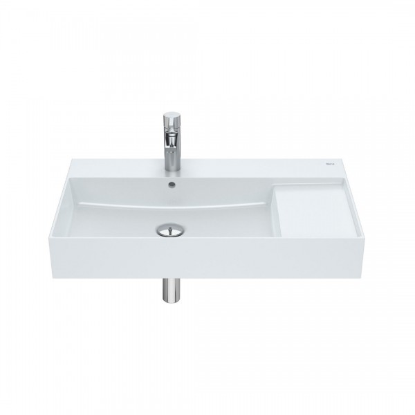 Roca Inspira Square umywalka ścienna 80x49 cm perła A32752B630