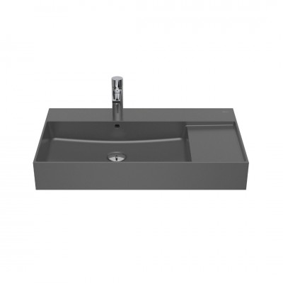 Roca Inspira Square umywalka ścienna 80x49 cm onyks A32752B640