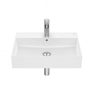 Roca Inspira Square umywalka ścienna 60x49 cm biała Supraglaze® A32752CS00