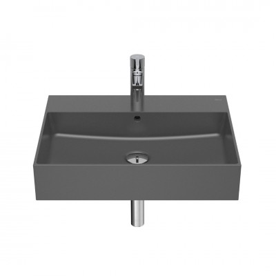 Roca Inspira Square umywalka ścienna 60x49 cm onyks A32752C640