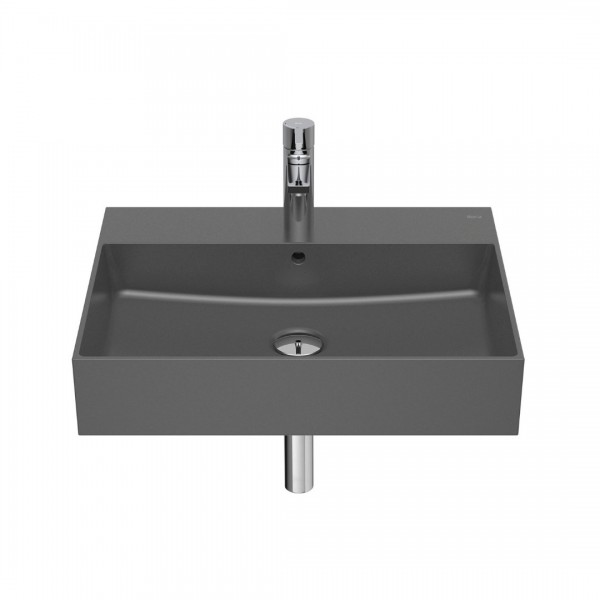 Roca Inspira Square umywalka ścienna 60x49 cm onyks A32752C640