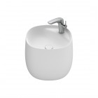 Roca Beyond umywalka ścienna 46x47 cm biały mat A3270B1620