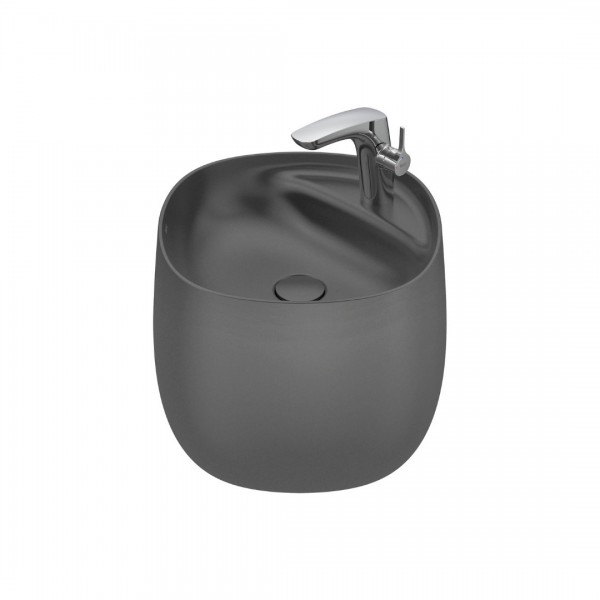 Roca Beyond umywalka ścienna 46x47 cm onyks A3270B1640