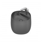 Roca Beyond umywalka ścienna 46x47 cm onyks A3270B1640