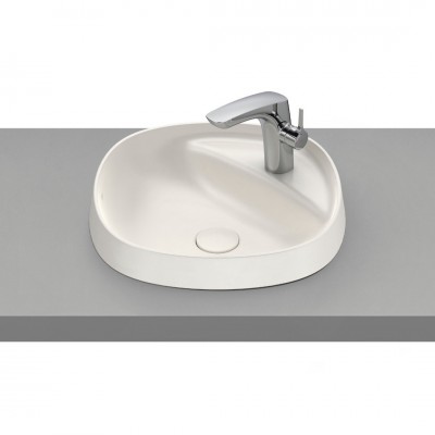 Roca Beyond umywalka wpuszczana w blat okrągła 45 cm beżowy A3270B7650