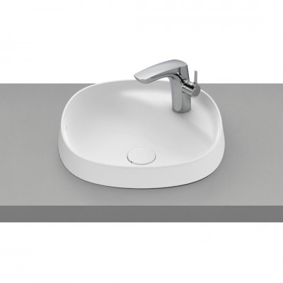 Roca Beyond umywalka wpuszczana w blat okrągła 45 cm biały mat A3270B7620