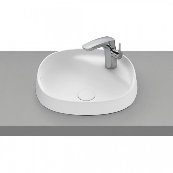 Roca Beyond umywalka wpuszczana w blat okrągła 45 cm biały mat A3270B7620