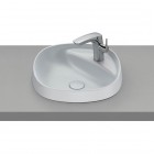 Roca Beyond umywalka wpuszczana w blat okrągła 45 cm perła A3270B7630