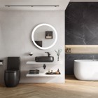 Roca Beyond umywalka nablatowa 58,5x45,5 cm onyks A3270B8640