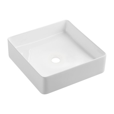 Omnires Pasadena umywalka nablatowa 36x36 cm biały połysk PASADENA360B