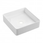 Omnires Pasadena umywalka nablatowa 36x36 cm biały połysk PASADENA360B