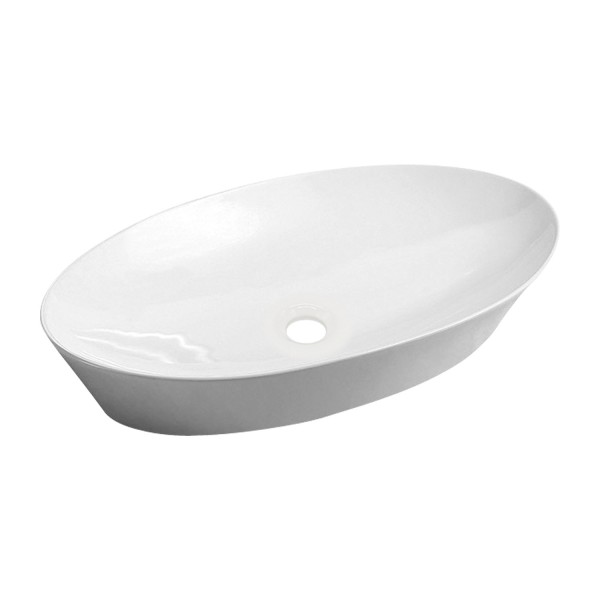 Omnires Laredo umywalka nablatowa 61x37 cm biały połysk LAREDO605BP