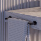 Omnires Modern Project wieszak na ręcznik 40 cm pojedynczy antracyt MP60214AT