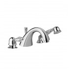 Giulini Giovanni Harmony bateria wannowa 3-otworowa chrom - uchwyt przezroczysty Swarovski 9565/S