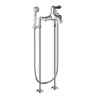 Giulini Giovanni Harmony bateria wannowa + nogi chrom - uchwyt czarny Swarovski 9501/N/S.CZ