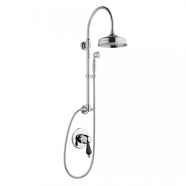Giulini Giovanni Harmony kolumna natryskowa chrom - uchwyt czarny Swarovski 9515-01261/S.CZ