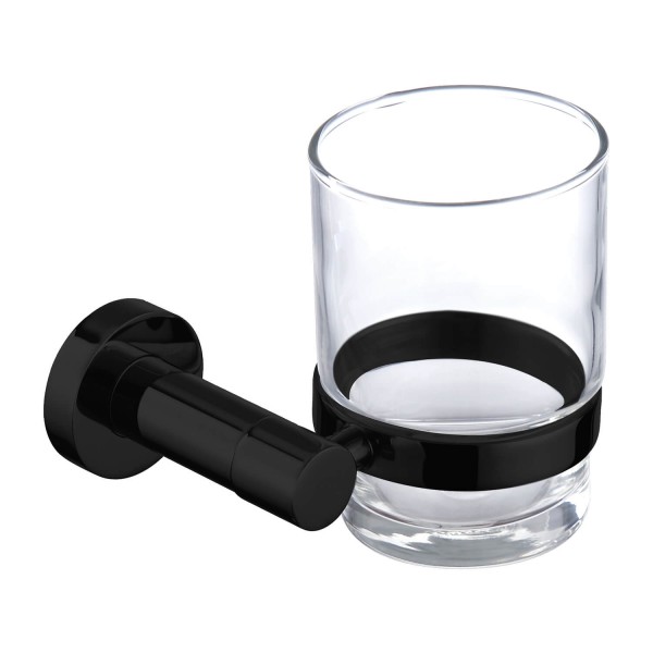 Omnires Modern Project kubek szkło/czarny mat MP60320BL