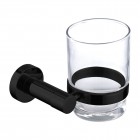 Omnires Modern Project kubek szkło/czarny mat MP60320BL