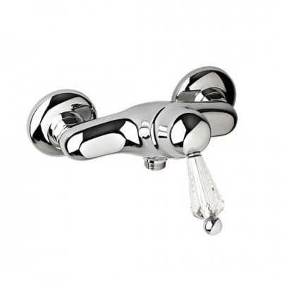 Giulini Giovanni Harmony bateria natryskowa chrom - uchwyt przezroczysty Swarovski 9508/S