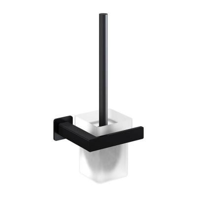 Omnires Nelson szczotka WC wisząca czarny mat NL80620BL