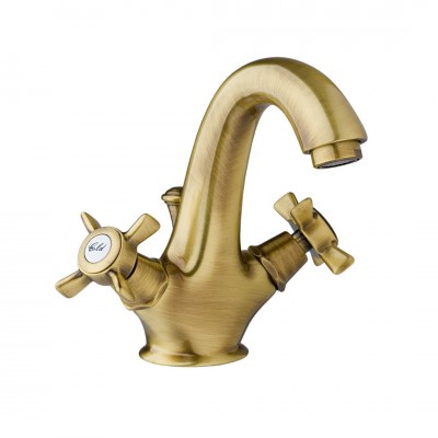 Giulini Giovanni Parigi bateria umywalkowa retro stare złoto 7061BR