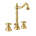 Giulini Giovanni Parigi bateria umywalkowa 3 otworowa wysoka retro stare złoto 7312BR