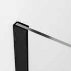 Sanswiss Easy kabina prysznicowa prostokatna Walk-in 140x100 cm czarny mat STR4P1400607+STR4P1000607+WPE062000