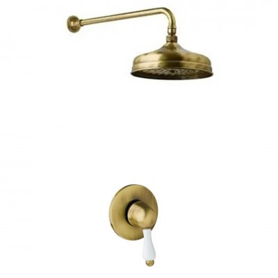 Giulini Giovanni Parigi kompletny zestaw prysznicowy retro stare złoto GG1PABR