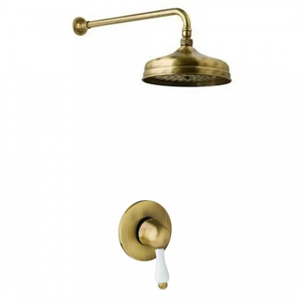 Giulini Giovanni Parigi kompletny zestaw prysznicowy retro stare złoto GG1PABR