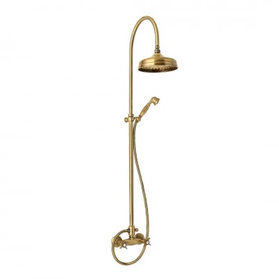 Giulini Giovanni Parigi kolumna natryskowa z baterią retro stare złoto 7307/1162BR