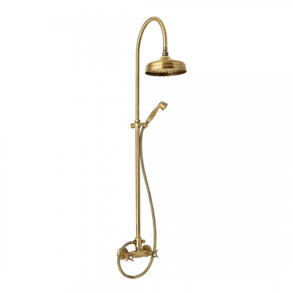 Giulini Giovanni Parigi kolumna natryskowa z baterią retro stare złoto 7307/1162BR