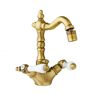 Giulini Giovanni Praga bateria bidetowa retro stare złoto 7558BR