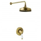 Giulini Giovanni Praga kompletny zestaw prysznicowy retro stare złoto GG1PRBR