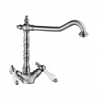 Giulini Giovanni Praga bateria kuchenna dwuuchwytowa retro chrom 7550