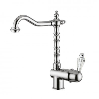 Giulini Giovanni Praga bateria umywalkowa mieszacz wysoka chrom - uchwyt przezroczysty Swarovski 7527/S