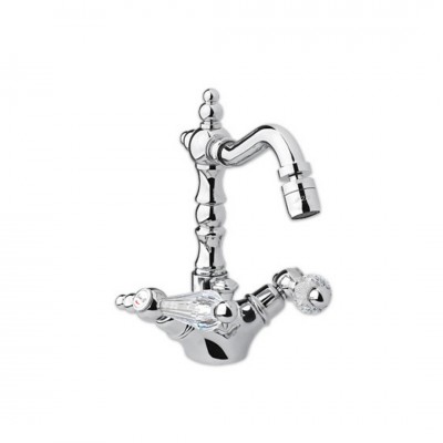 Giulini Giovanni Praga bateria bidetowa chrom - uchwyty przezroczyste Swarovski 7558/S