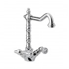 Giulini Giovanni Praga bateria kuchenna dwuuchytowa chrom z uchwytem przezroczystym Swarovski 7550/S