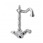 Giulini Giovanni Praga bateria umywalkowa wysoka chrom - uchwyty przezroczyste Swarovski 7556/S