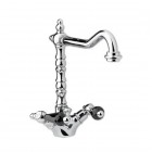 Giulini Giovanni Praga bateria kuchenna dwuuchytowa chrom z uchwytem czarnym Swarovski 7550/S.CZ