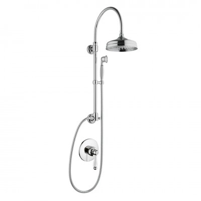 Giulini Giovanni Hermitage kolumna natryskowa z baterią podtynkową retro chrom 4415-01261