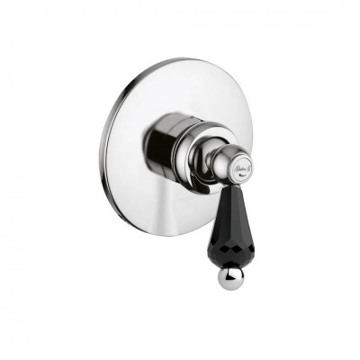 Giulini Giovanni Hermitage bateria natryskowa podtynkowa chrom - uchwyt czarny Swarovski 4415/S.CZ