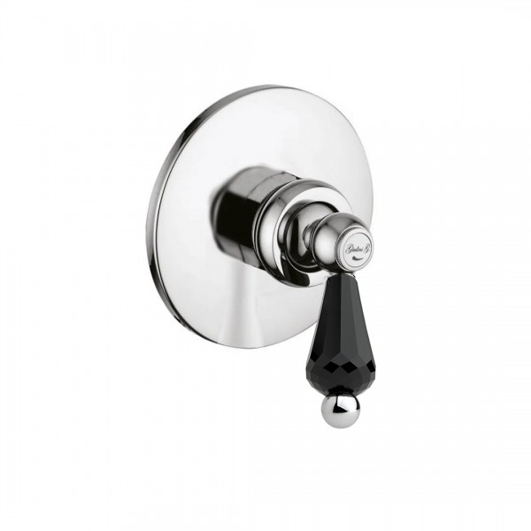 Giulini Giovanni Hermitage bateria natryskowa podtynkowa chrom - uchwyt czarny Swarovski 4415/S.CZ