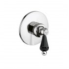 Giulini Giovanni Hermitage bateria natryskowa podtynkowa chrom - uchwyt czarny Swarovski 4415/S.CZ