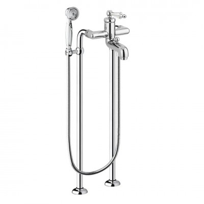 Giulini Giovanni Hermitage bateria wannowa + nogi chrom - uchwyt przezroczysty Swarovski 4401/N/S