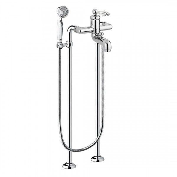 Giulini Giovanni Hermitage bateria wannowa + nogi chrom - uchwyt przezroczysty Swarovski 4401/N/S