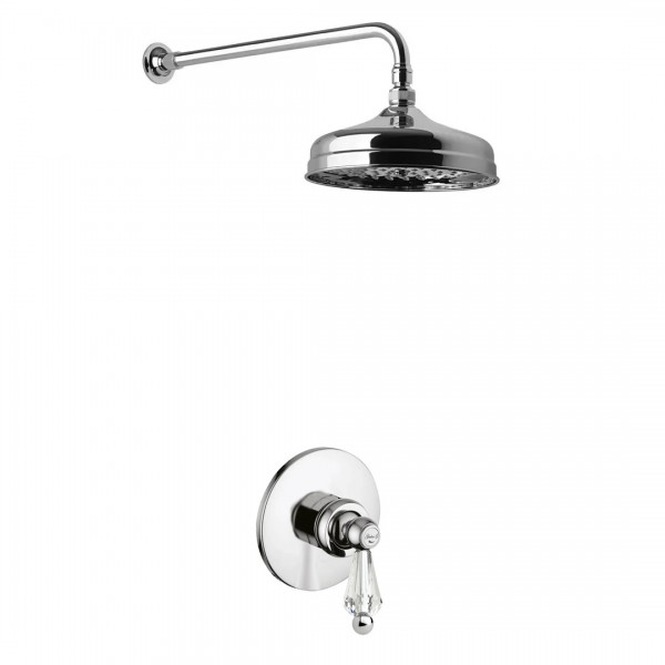 Giulini Giovanni Hermitage kompletny zestaw prysznicowy - uchwyt przezroczysty Swarovski SWGG1HEUP1/S