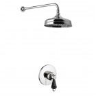 Giulini Giovanni Hermitage kompletny zestaw prysznicowy - uchwyt czarny Swarovski SWGG1HEUP1/S