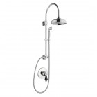 Giulini Giovanni Hermitage kolumna natryskowa z baterią podtynkową retro chrom - uchwyt czarny Swarovski 4415-01261/S.CZ