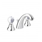 Giulini Giovanni Odessa bateria umywalkowa 3-otworowa chrom - uchwyty przezroczyste Swarovski 3912